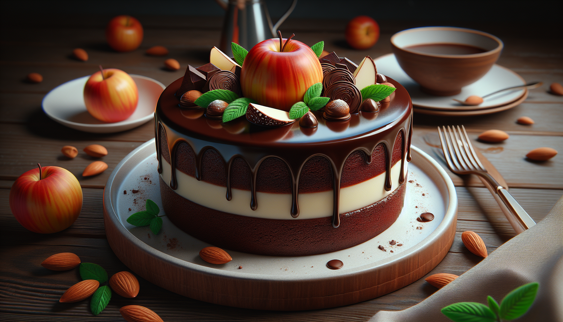 torta caprese al cioccolato